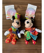 Tokyo Disney Resort Sea 40th Anniversary Mickey Minnie Mouse Plush Keychain - $103.42