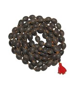 Black Rosary 108 Beads Kamlgatta Lotus Beads Garland for Mantra Jaap and... - $40.00