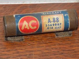 Vintage AC Spark Plug A-88 Aircraft Tube &amp; Spark Plug - $34.65