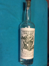 REDWOOD EMPIRE EMERALD GIANT RYE WHISKEY EMPTY BOTTLE with CORK - 750 ml - $25.16 CAD