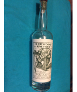 REDWOOD EMPIRE EMERALD GIANT RYE WHISKEY EMPTY BOTTLE with CORK - 750 ml - $25.13 CAD