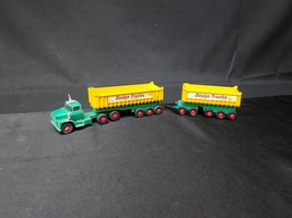 Matchbox 1960s Lesney Kingsize Dodge Fruehauf Tipper K-16 Truck &amp; Dump T... - $59.99