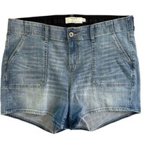 Torrid High Rise Denim Shorts Blue Jean Vintage Stretch Pockets Women&#39;s ... - $21.78