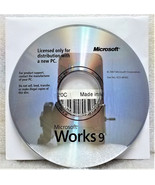 MICROSOFT WORKS 9 DELL BRAND OEM INSTALLATION CD - NO Product Key! - £31.46 GBP