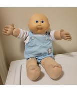 Vintage 80s Cabbage Patch Baby Boy Doll Bald Blue Eyes 1 Tooth Dimples J... - $38.86 CAD