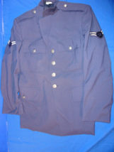 4 Button Mens Coat Jacket Coat Uniform Blue Airman Usaf U.S. Air Force Dress 41R - £48.78 GBP