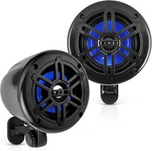 Pyle 4&quot; Waterproof Marine Box Speakers - 150W 2-Way Off-Road Audio System - $35.99