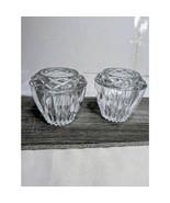 Set Princess House HIGHLIGHTS #872 Lead Crystal 3.25" Votive Candle Holder Vase  - $14.84
