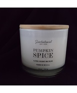 Pumpkin Spice 3-Wick Candle Scentsational Large Natural Coconut Wax Blend Mother - $21.95