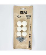 IKEA Real Kitchen Door Drawer Knobs 466.786.10 New Old Stock White - $18.64 CAD