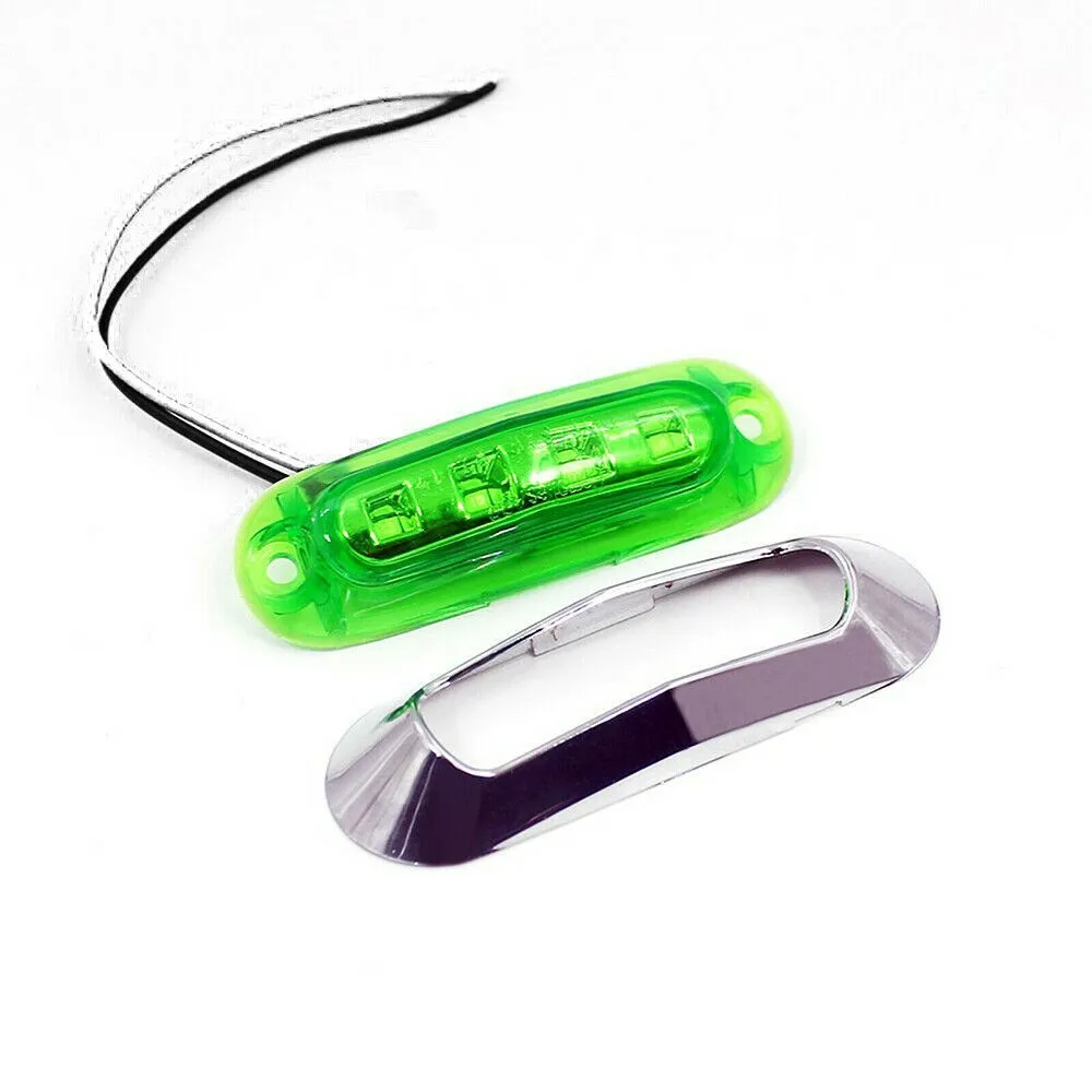 LED Marine Boat Navigation Transom Lights - Red Green, Waterproof Deck Bow Pon - £12.06 GBP