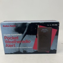 Radio Shack Weather Alert Radio 12-245 Crystal Controlled Portable 3 Frenquency  - £26.08 GBP