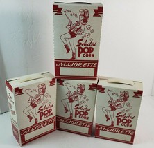 Lot of 4 Original Vintage 1950s MAJORETTE POPCORN Cardboard BOX Pin Up - £23.67 GBP