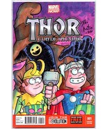 ONE-OF-A-KIND HAND-DRAWN, INKED AND COLORED SKETCHCOVER COMIC by Dan Nokes THOR - £62.29 GBP