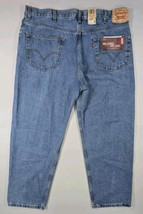 New Vintage Levi&#39;s 550 Relaxed Fit Jeans Men&#39;s 42x30 Medium Wash Blue Tapered  - $37.02