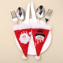 Snowman and Santa Cutlery Bag - $248.84 MXN
