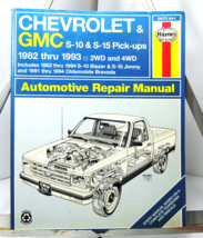 Haynes Automotive Repair Manual  Chevrolet GMC S-10 &amp; S-15 Pick-Ups 1982 - 1993 - £11.68 GBP