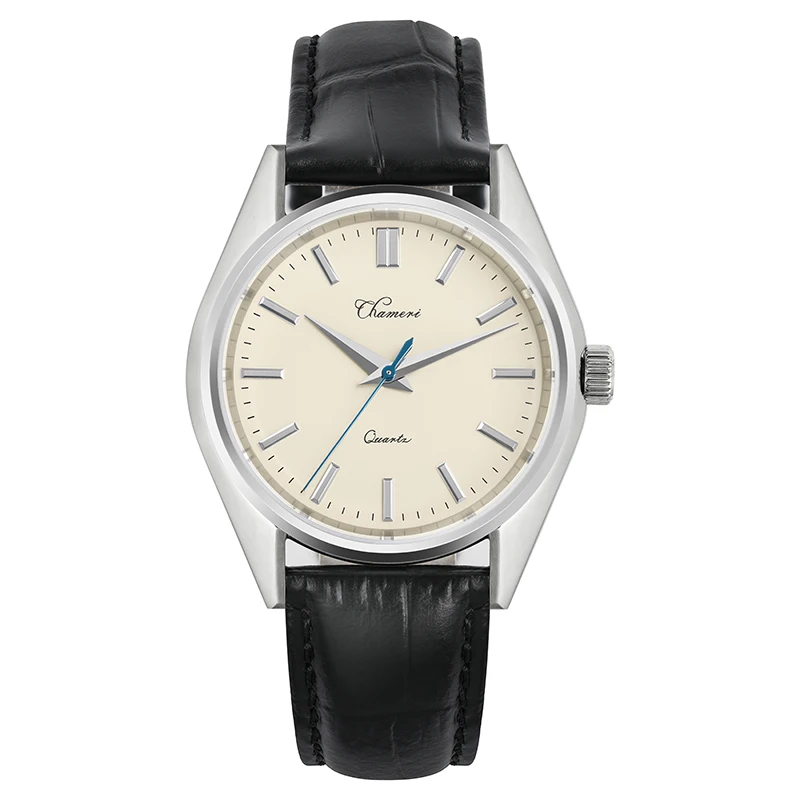 GS02 Quartz Watch VH31 Movement 50m Waterproof Luxury Wristwatch Stainle... - £79.31 GBP