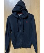 US Polo ASSN Hoodie Men Size XSmall Black Full Zip Long Sleeve Embroider... - €14,12 EUR