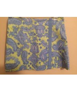 Lilly and Van Skirt Paisley Print Blue and Green Ruffle Trim Lined Medium - $224.31 MXN
