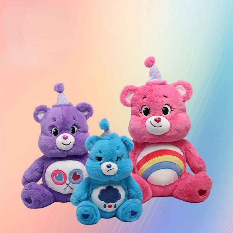MINISO Care Bear Plush Birthday Model Dolls Anime Peripheral Toys Home Pillows - £30.15 GBP+