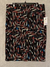 LuLaRoe Cassie Skirt XL Red Blue Black NWT - $8.91