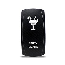 CH4X4 Marine Rocker Switch Party Lights Symbol 4- Green Led - $15.83