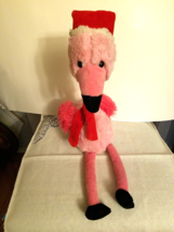 Christmas Plush Pink Flamingo Animated Musical - Jingle Bells - £15.95 GBP