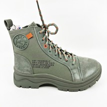 Skechers Bobs Broadies Combat Cutie Olive Green Womens Size 5.5 Combat Boots - £48.15 GBP