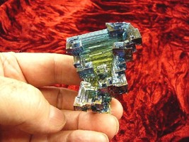 (r53-10) 98 gm Bismuth rainbow crystal element Bi gemstone Mineral specimen US - £79.86 GBP