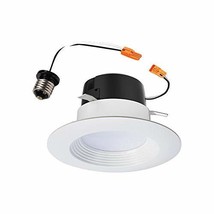 Halo 4-inch All-Purpose Integrated LED Retrofit Recessed Trim Downlight, White - £12.43 GBP