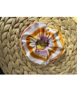 Colorful Hair Scrunchie Hair Tie Handmade in USA Yellow Orange Purple White - $1.98