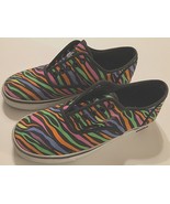 PUNKROSE Low Top Tiger Zebra Stripes Colors Sneakers Shoes Women SN73196... - $39.61