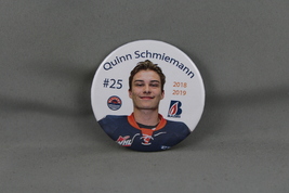 Kamloops Blazers Pin (Retro) - Quinn Schiemann 25 - Celluloid Pin - $281.71 MXN