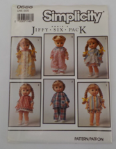 SIMPLICITY CRAFTS PATTERN #0688 FITS 13&quot;-15&quot; DOLL DRESS NIGHTGOWN PLY UN... - $9.99