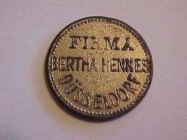 Firma Bertha Hennes Dusseldorf German German Old Coin Token General Store 1910 - £122.13 GBP