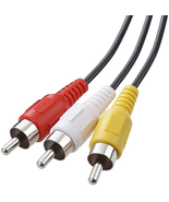 RCA 6 FT Audio/Video Composite Input Cables Dvd/Vcr/Sat/Gaming Consoles ... - €25,51 EUR