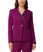 New Tahari Asl Purple Career Jacket Blazer Size 10 P Petite $139 - £63.94 GBP