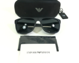 Emporio Armani Sunglasses EA 4079 5042/87 Matte Black Square Frames Blac... - £58.74 GBP