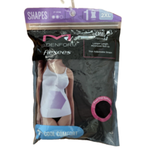 Maidenform Black Cami 2X F83266 Flexees Long Length Shaping Cool Comfort New - £12.65 GBP