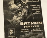 Batman Forever tv Print Ad Advertisement Val Kilmer Tommy Lee Jones Jim ... - $5.93