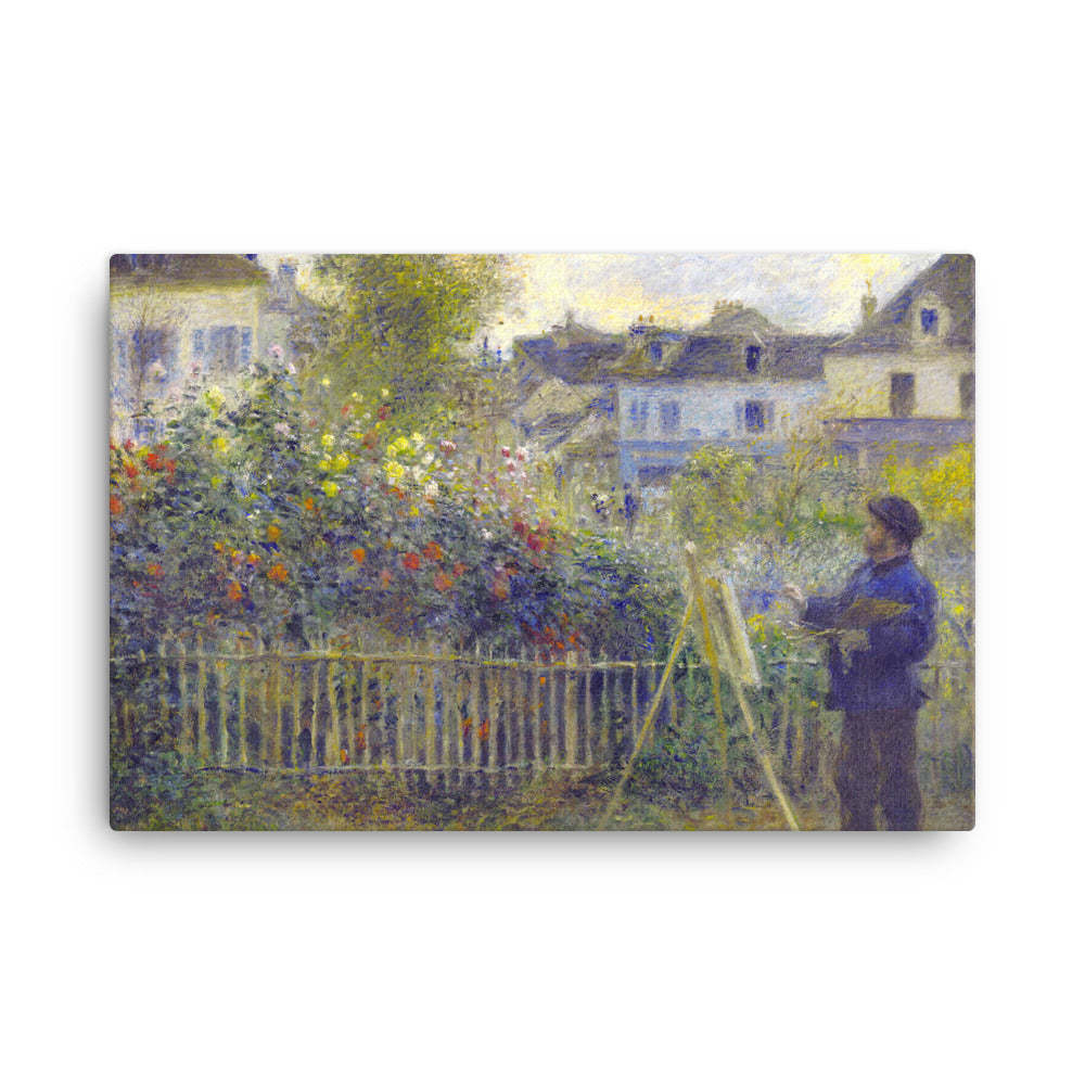 Pierre Auguste Renoir Claude Monet Painting in His Garden at Argenteuil 1883 Can - $99.00 - $185.00