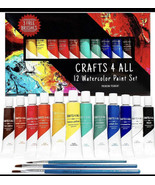 Crafts 4 All Watercolor Art Painting Kit for Artists &amp; Beginner, 15Pc - ... - £10.00 GBP