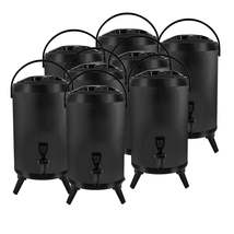 SOGA 8X 10L Stainless Steel Insulated Milk Tea Barrel Hot and Cold Beverage Disp - $509.50