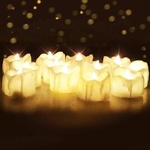 Homemory Timer Tea Lights, Flameless Flickering Auto Tea Lights Battery  - $37.77