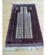 3&#39; X 5&#39; Handmade Fine Knotted Balouch Turkoman Prayer Silk Wool Rug - $6,365.48 MXN
