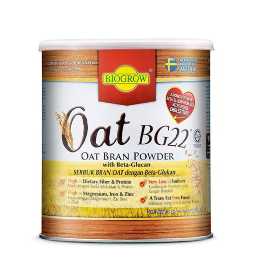 Biogrow Oat Bg22 Powder Beta Glucan Powder Lowers Cholesterol Naturally 4 X 480G - $128.21