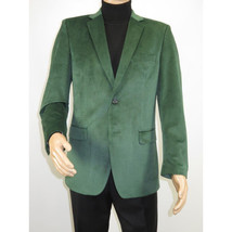 Mens BASSIRI Velvet Sports Coat Grammy Award, LEONARDI J1042 Hunter Green image 5