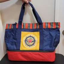Disney Cruise Line Tote Beach Bag Red Yellow Blue 18&quot; Wide + Neoprene Board Game - £35.41 GBP