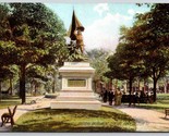 Soldiers Monument Central Park Decatur Illinois IL UNP Rotograph DB Post... - $14.33